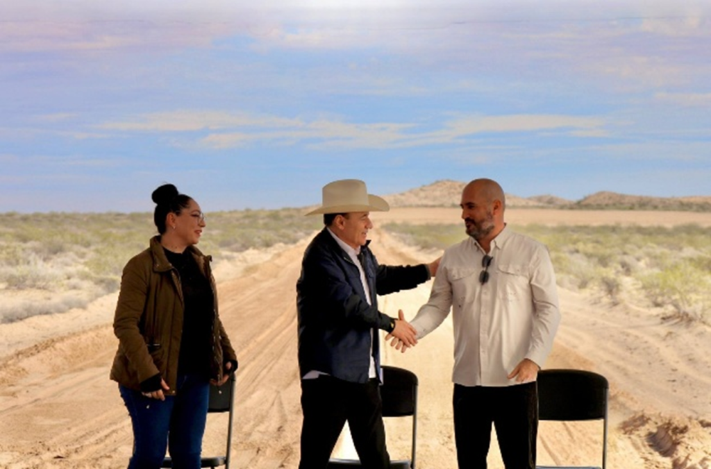 INICIO A LA CONSTRUCCIÓN DEL RELLENO SANITARIO,  CONSTRUCCIÓN DE 1,216 VIVIENDAS Y ADEMAS DE ANUNCIAR LA AMPLIACIÓN DE LA CARRETERA PEÑASCO- SONOYTA.